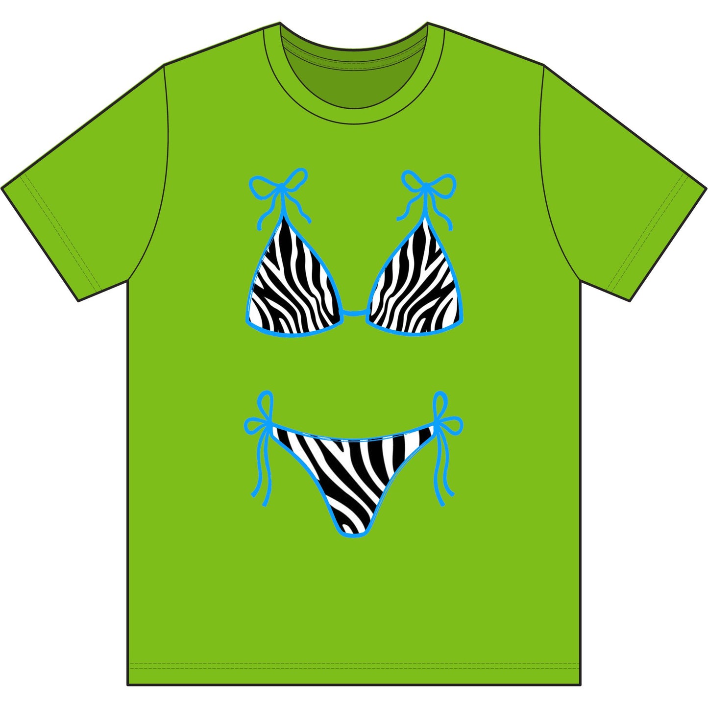 Zebra Bikini Graphic Tee