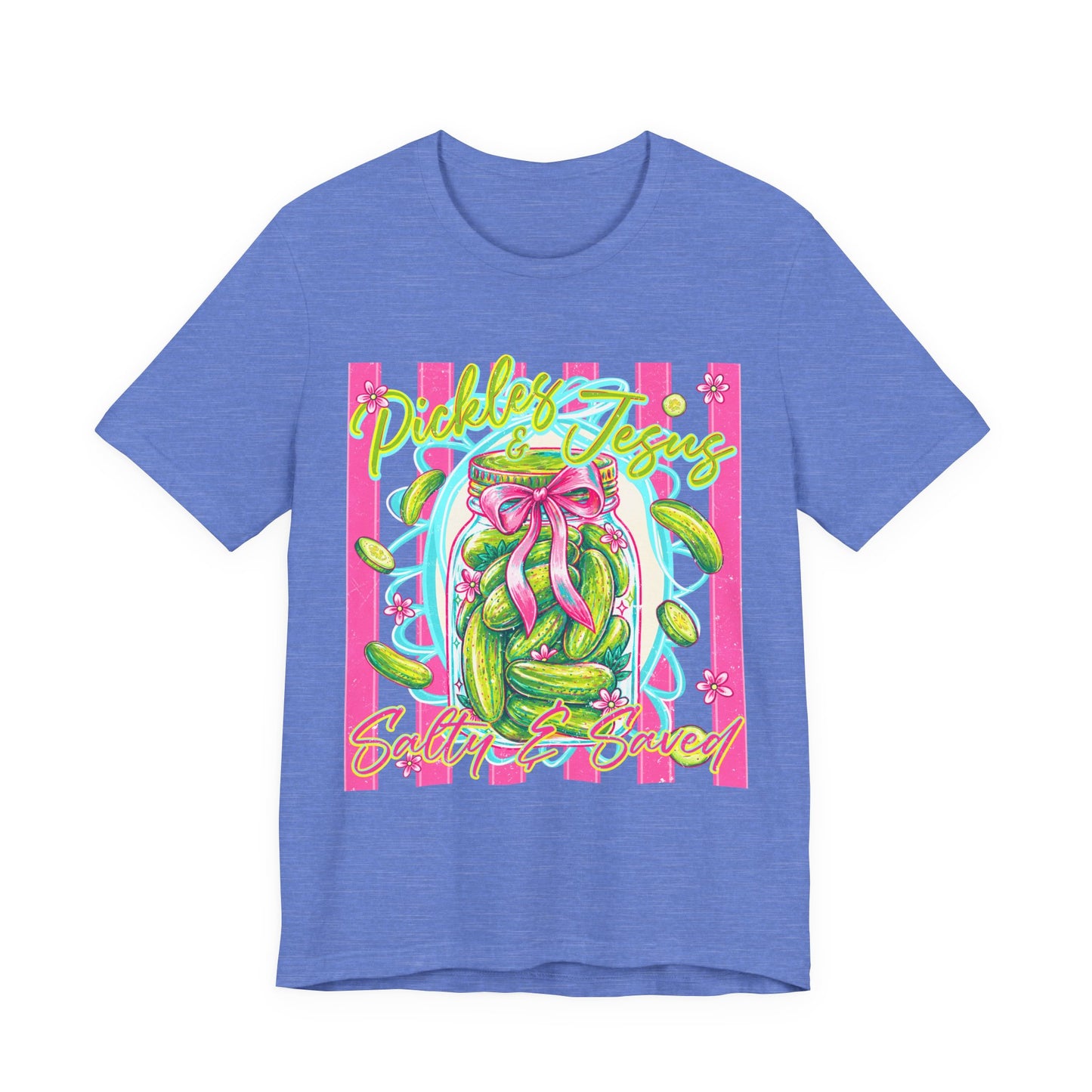 Pickles & Jesus -Salty & Saved Christian Graphic Tee