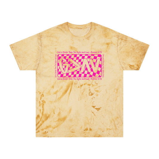 Tie-Dye God Is Greater Graphic Tee
