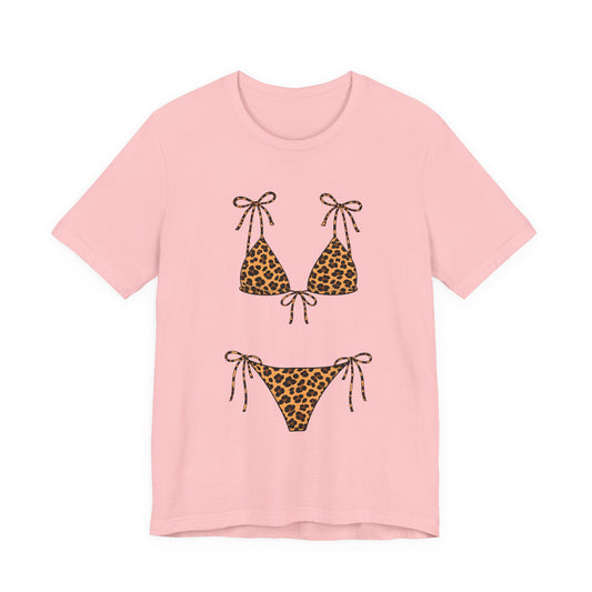 Leopard Bikini Cute Graphic Tee