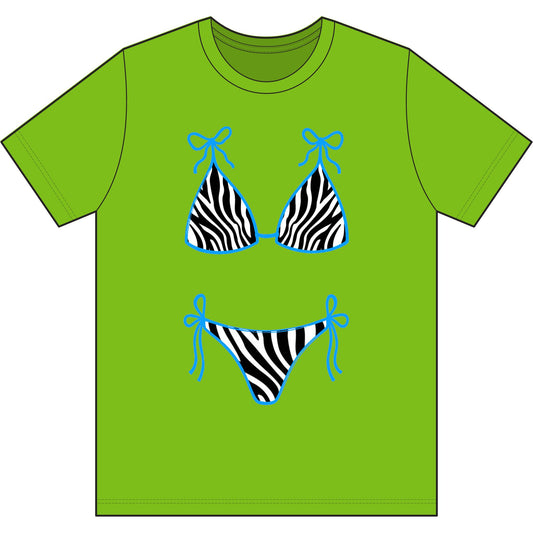 Zebra Bikini Graphic Tee