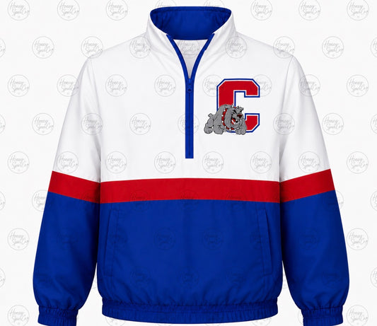 Custom Blue Bulldog Spirit WindBreaker